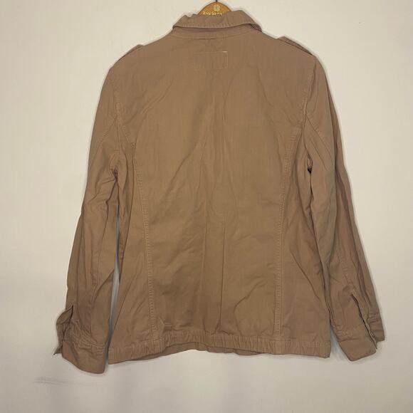 J Crew Womens Classic Twill Chino Blazer Jacket Beige Buttons Moto Preppy Size 8 - Picture 6 of 14